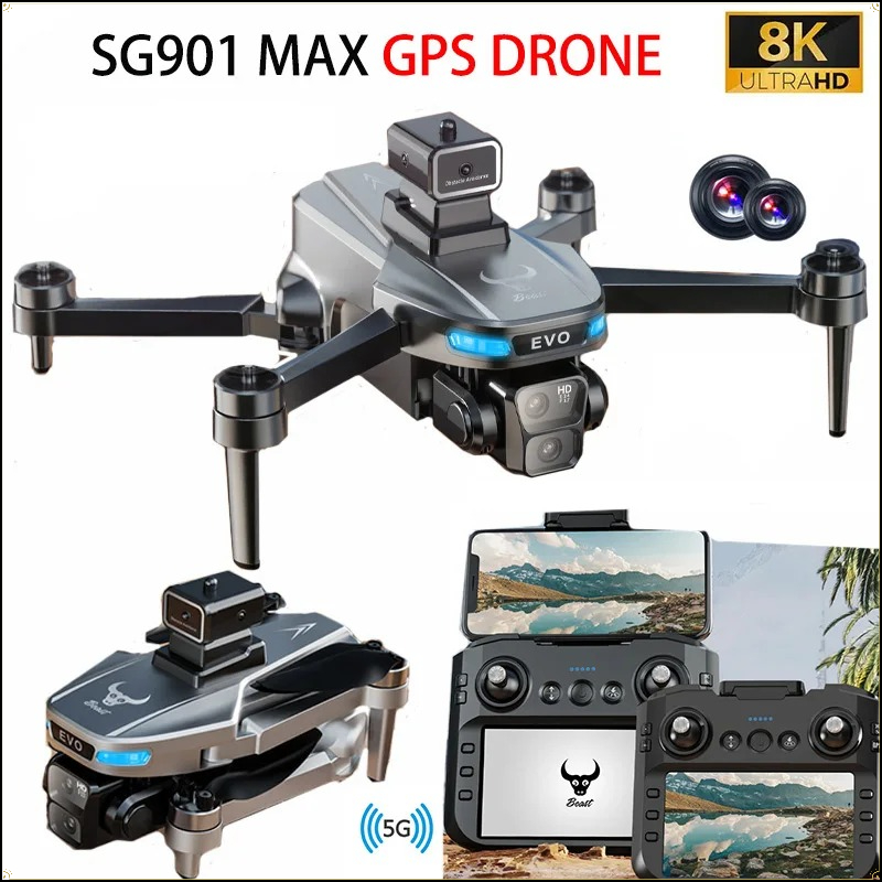 Fpv Brushless Rc Drone 4K - Drone 8K Professionale con GPS, Fotocamera