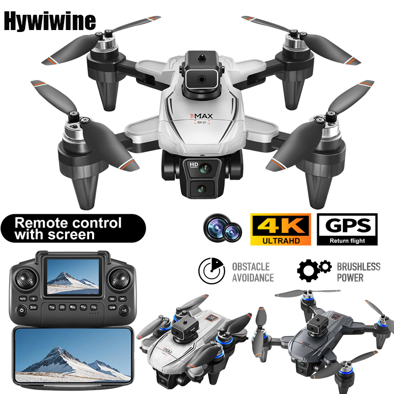 Fpv Brushless Rc Drone 4K - Drone GPS RC con schermo 4K