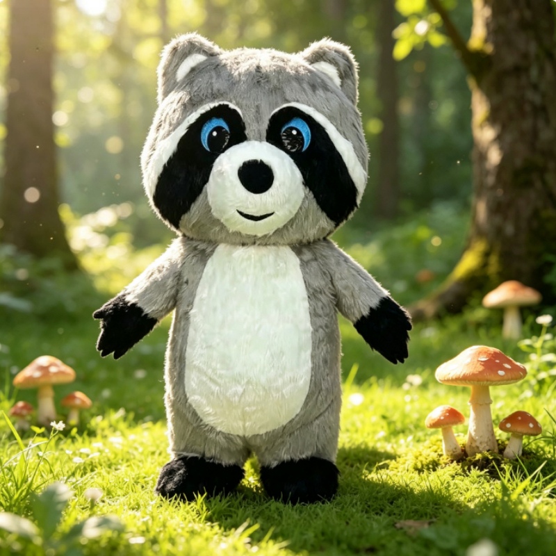 Dolls - Costume da Mascotte Gonfiabile di Procione