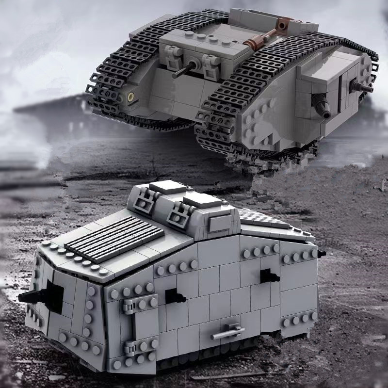 Lego Compatible Military Tank - Set di Blocchi da Costruzione Militari