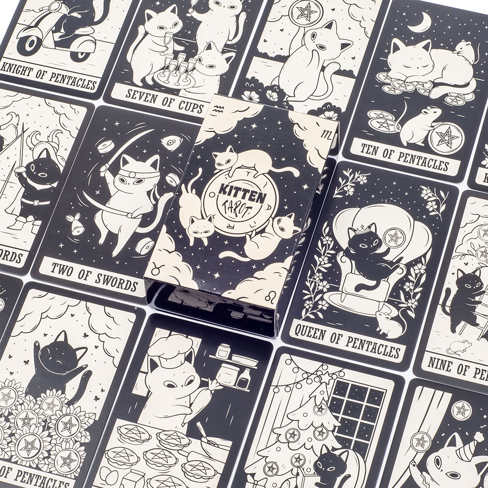 Mazzo di tarocchi gattino 78 p - Tarot Cards Deck With Guidebook recensione e prezzo