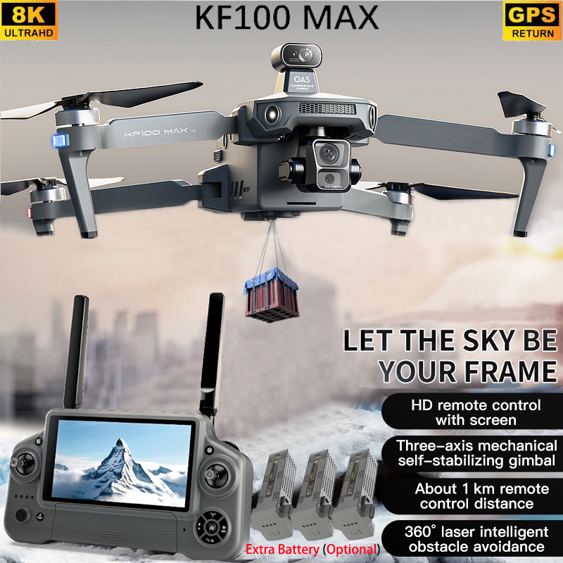 KF100 MAX GPS Drone 4K Fotocam - Fpv Brushless Rc Drone 4K recensione e prezzo