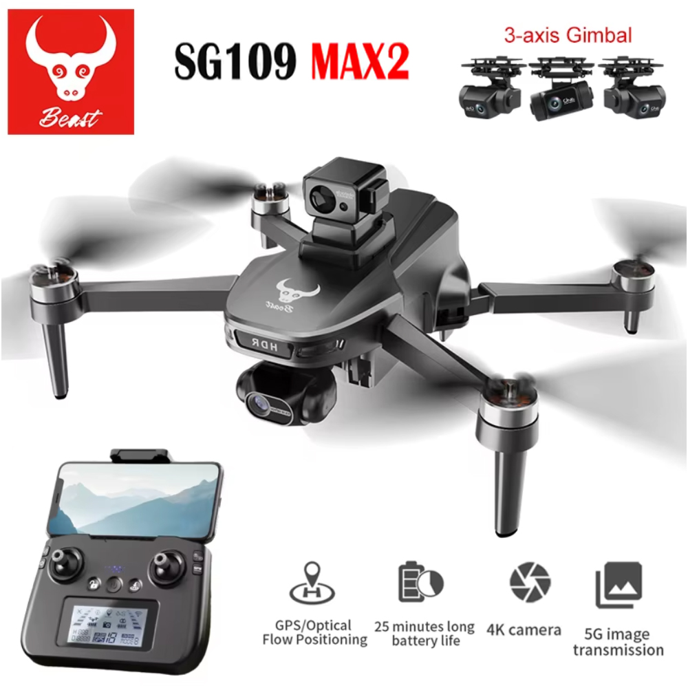 SG109 MAX2 Drone professionale - Fpv Brushless Rc Drone 4K recensione e prezzo